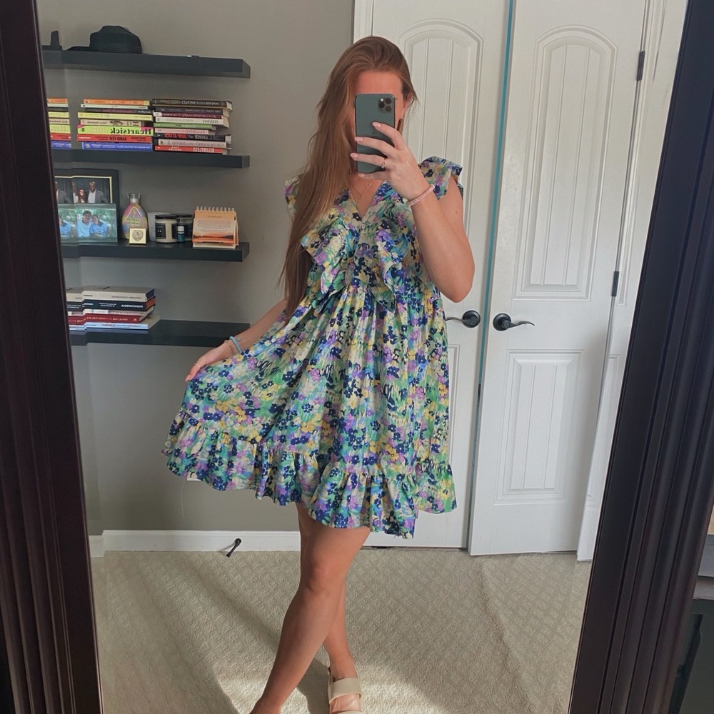 Handmade ruffle dress